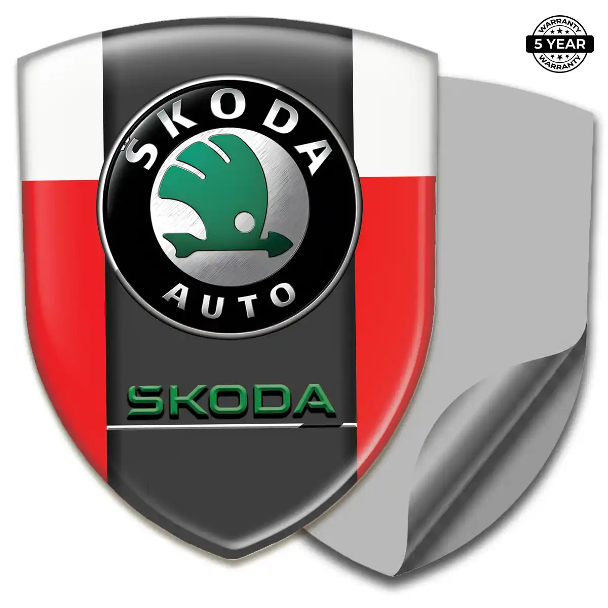 Skoda Car Emblem Overlay Refined Design