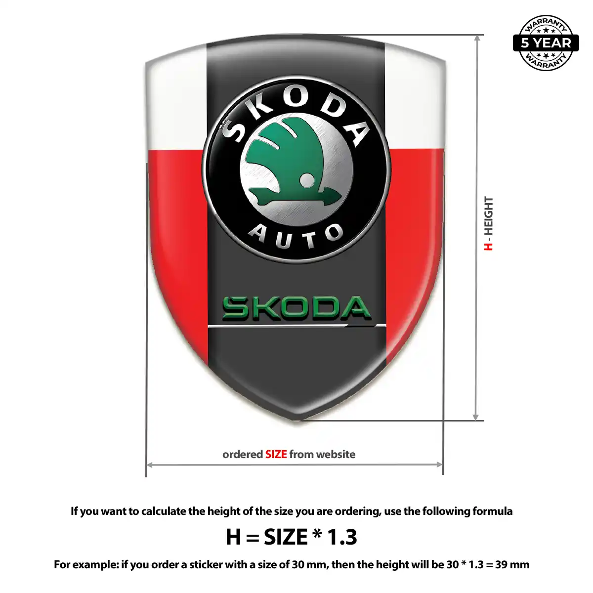 Skoda Car Emblem Overlay Refined Design