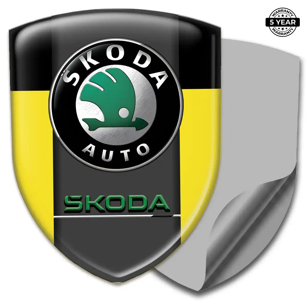 Skoda Car Logo Decal Refined Design