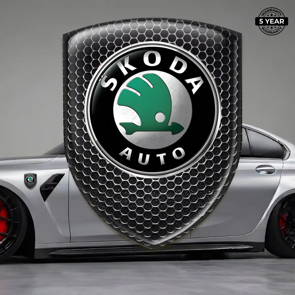 Skoda Car Logo Decal Sleek Style