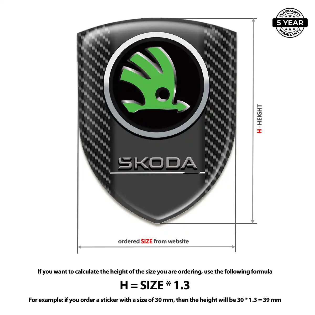 Skoda Crest Emblem Sleek Style