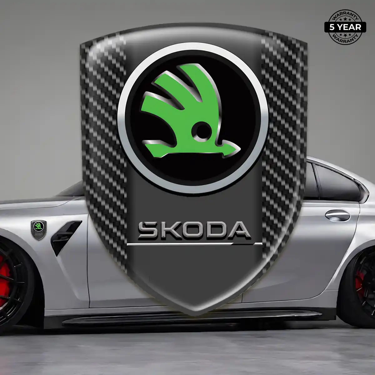 Skoda Crest Emblem Sleek Style