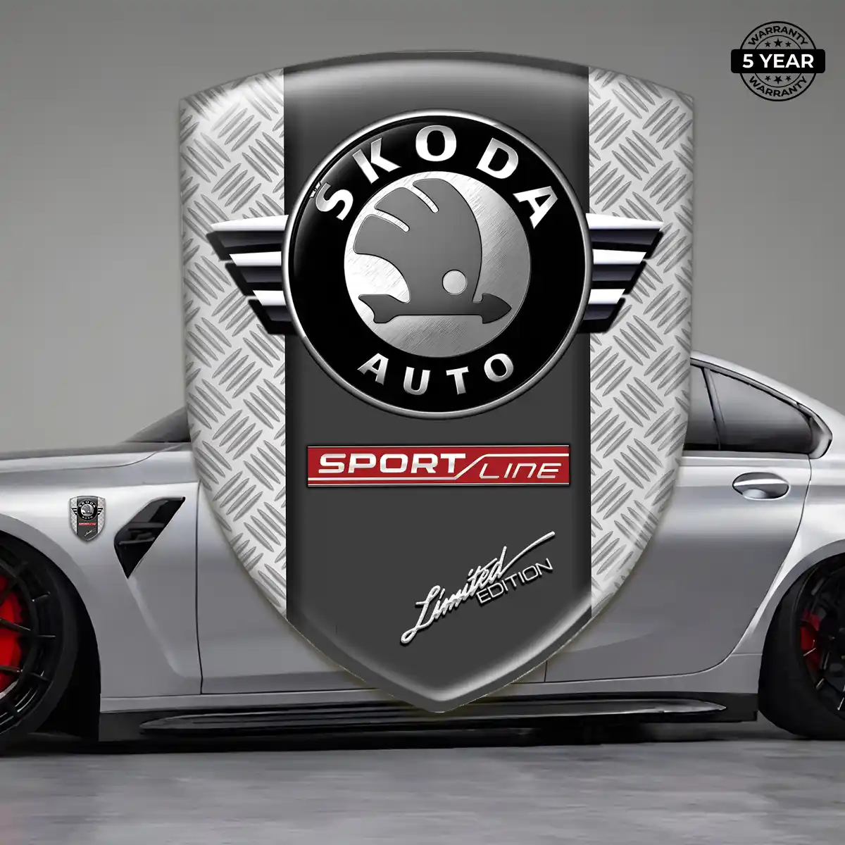 Skoda Crest Logo Emblem Elite Finish