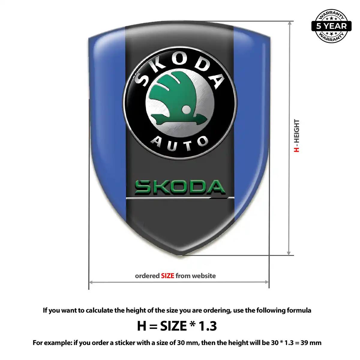 Skoda Crest Logo Emblem Refined Design