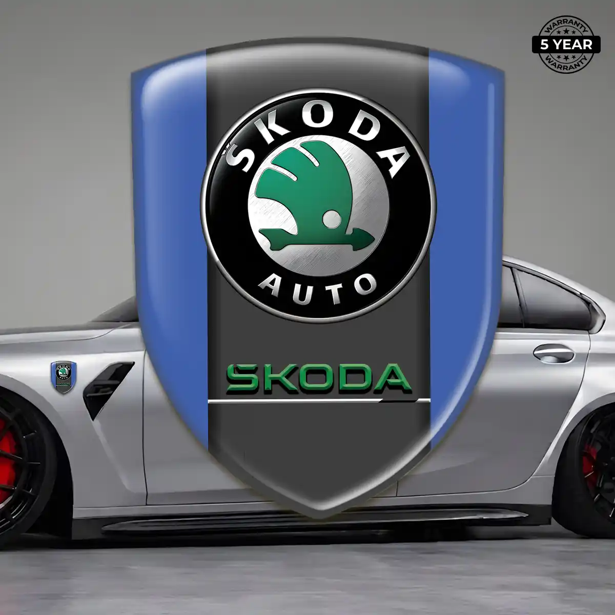 Skoda Crest Logo Emblem Refined Design
