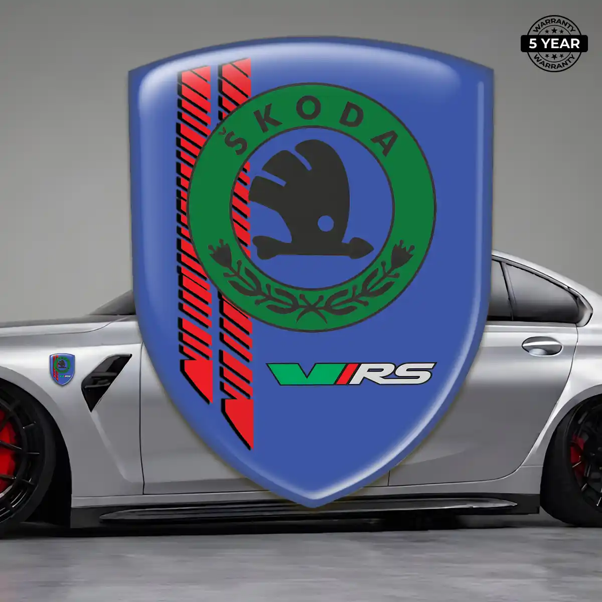 Skoda Crest Logo Emblem Sleek Style