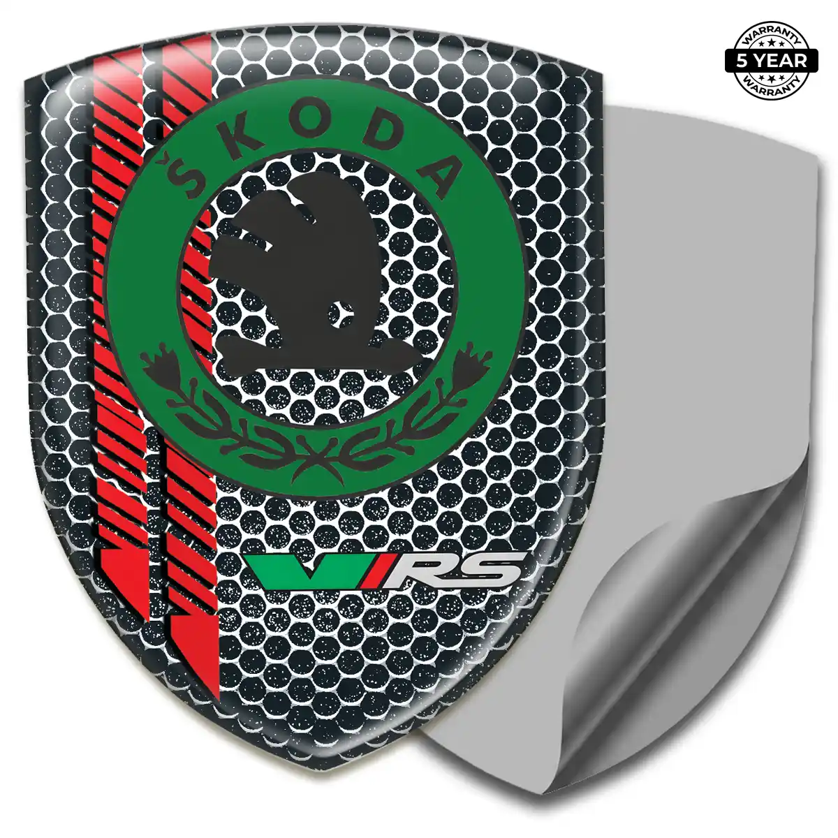 Skoda Domed Decal Refined Design