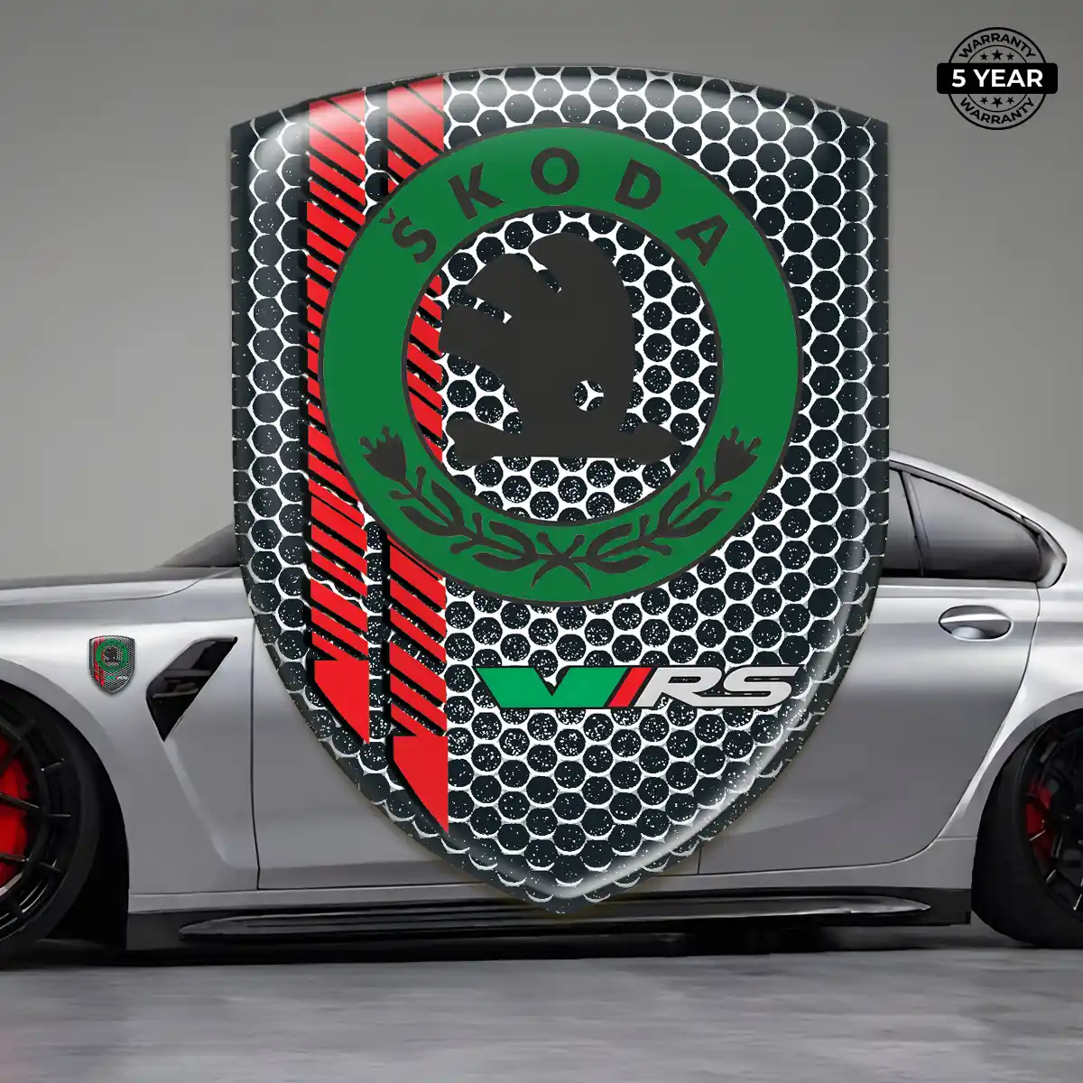 Skoda Domed Decal Refined Design