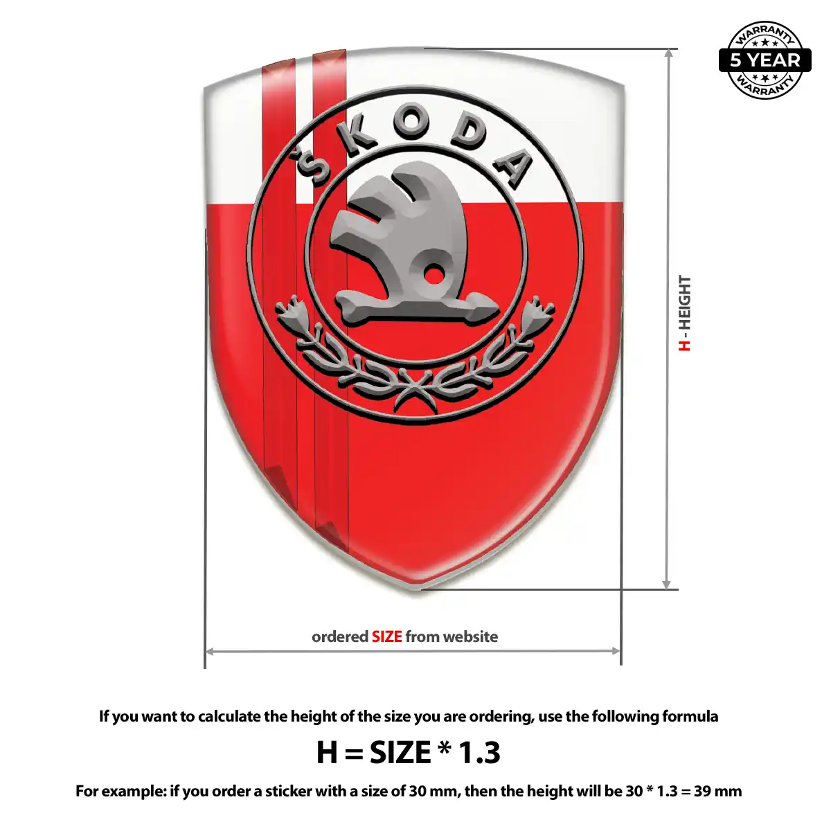 Skoda Domed Decal Superior Craft