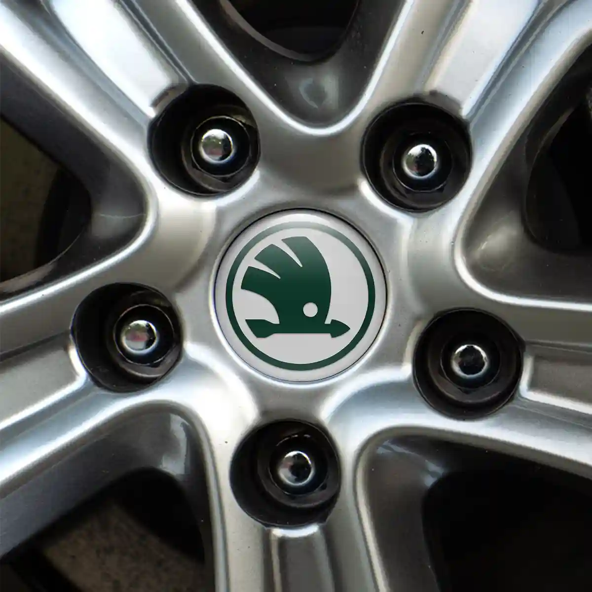 Skoda Domed Emblem Self-Adhesive Stylish Design