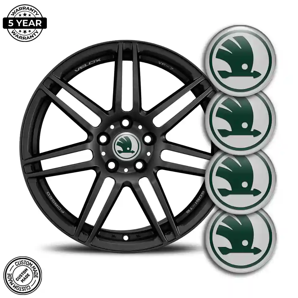 Skoda Domed Emblem Self-Adhesive Stylish Design