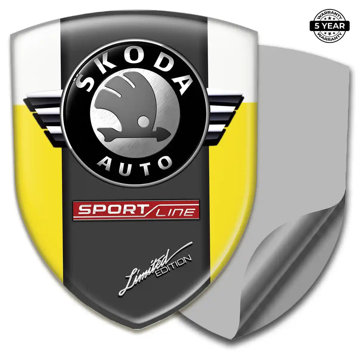 Skoda Domed Logo Decal Sleek Style
