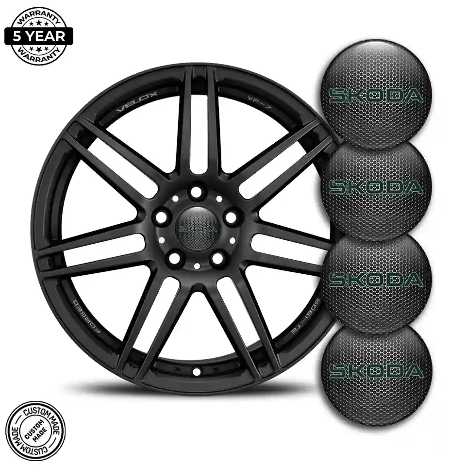 Skoda Domed Sticker Self-Adhesive High Quality