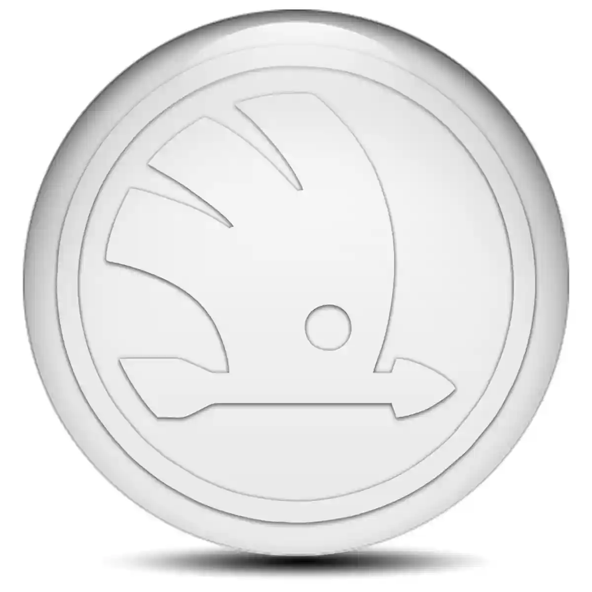 Skoda Domed Sticker Stylish Design