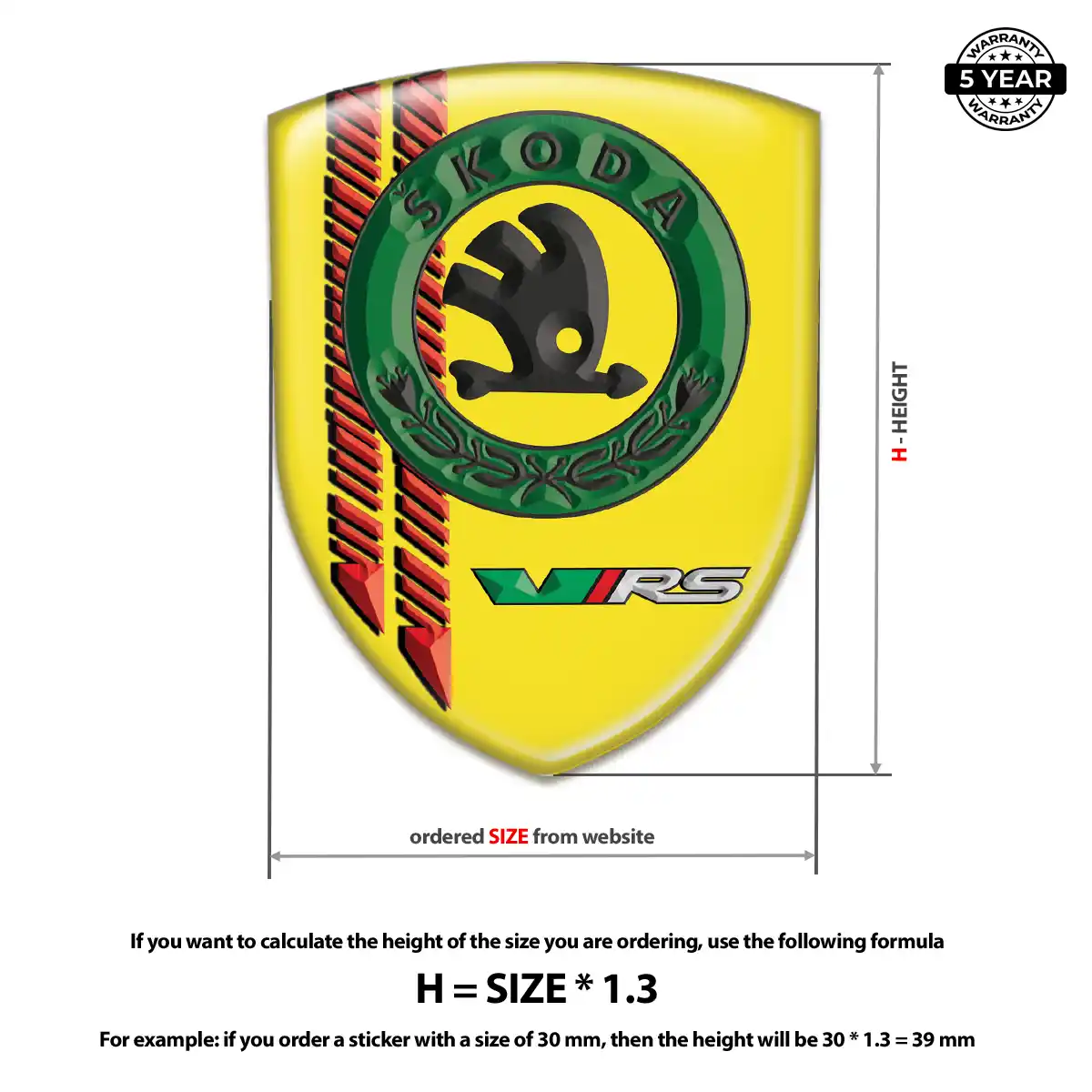 Skoda Emblem Badge Elite Finish