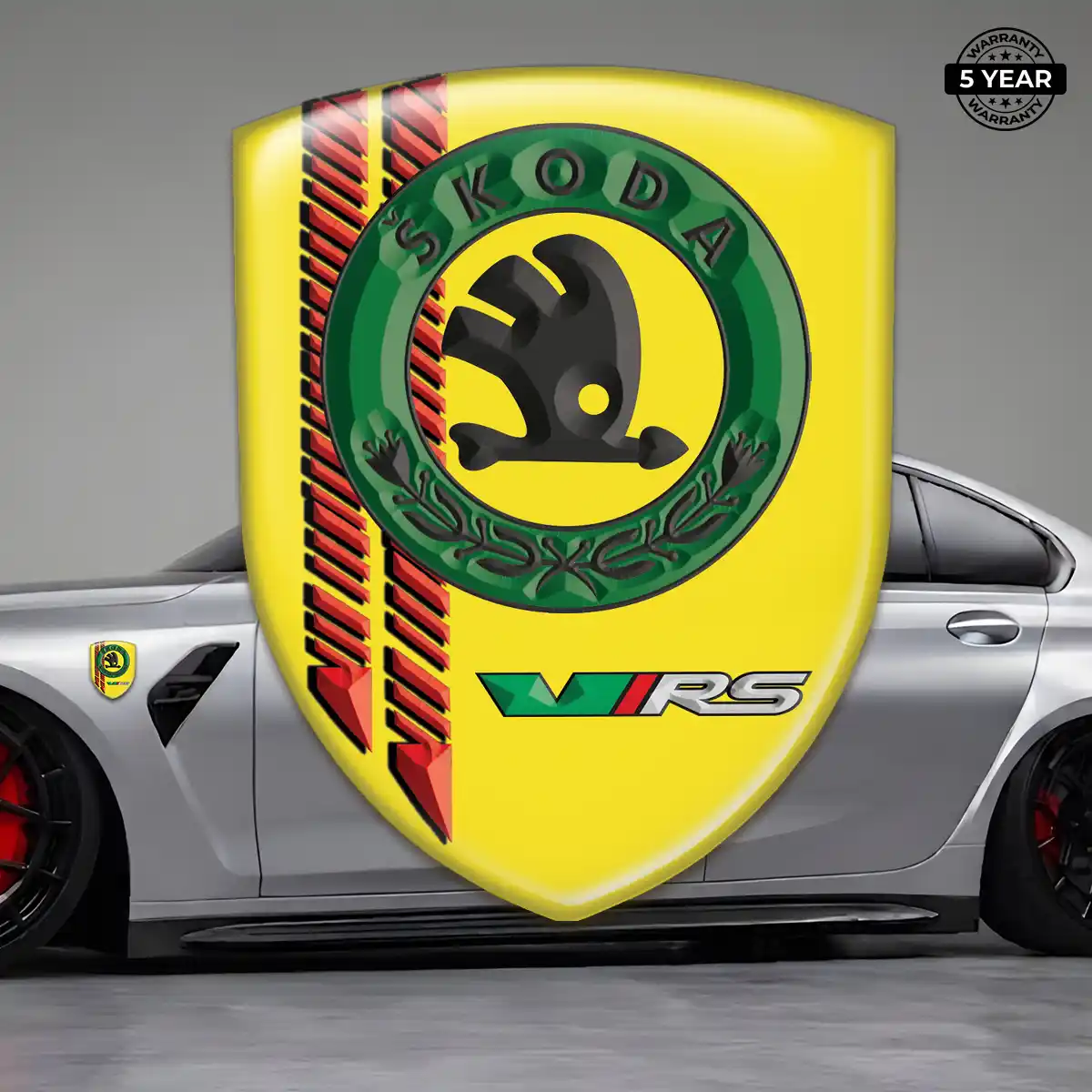 Skoda Emblem Badge Elite Finish