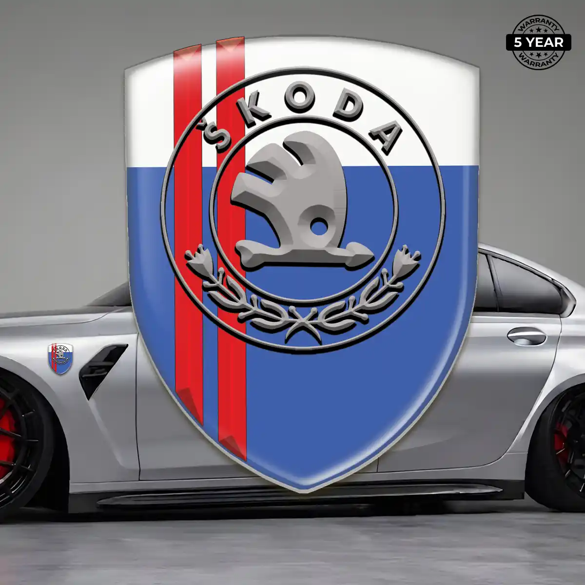 Skoda Emblem Badge Logo Elite Finish