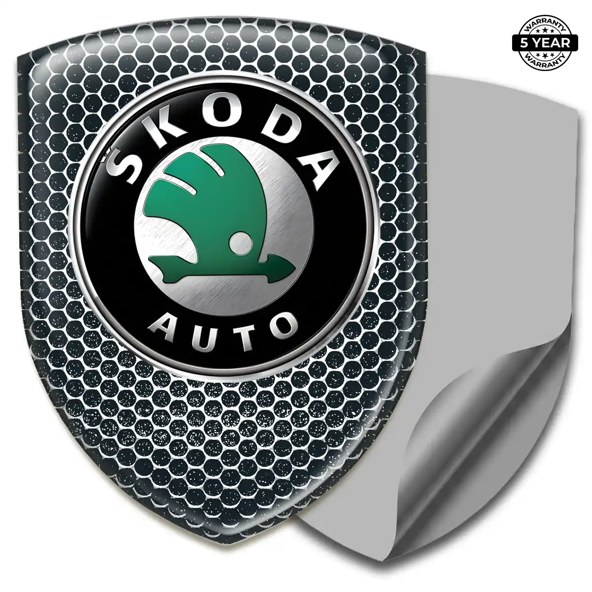 Skoda Emblem Badge Logo Sleek Style