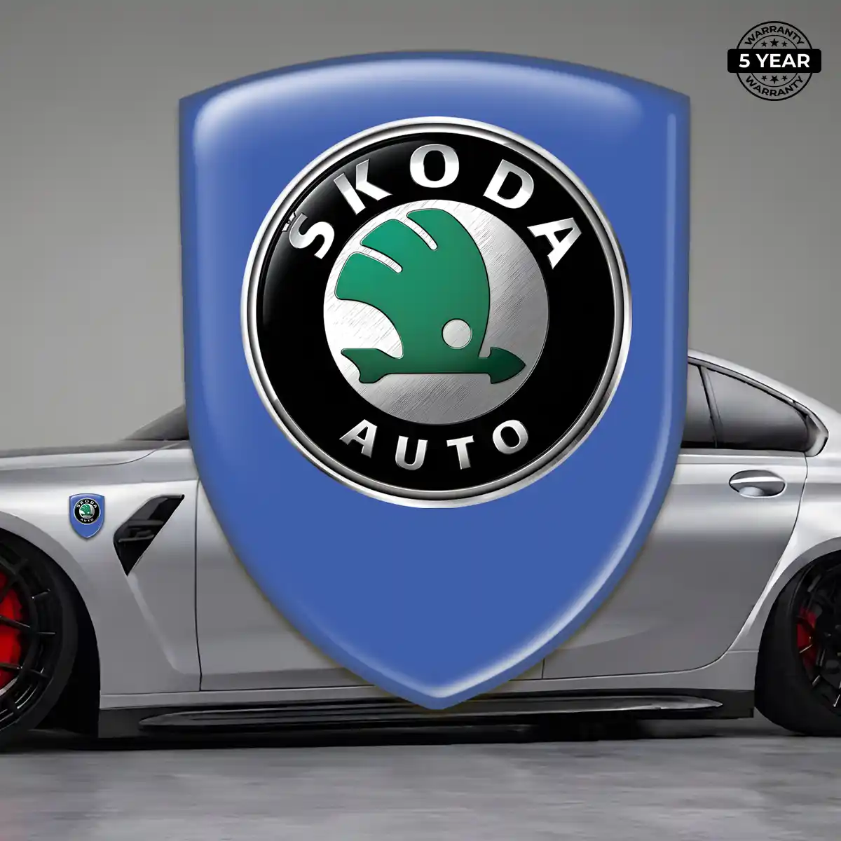 Skoda Emblem Badge Logo Superior Craft
