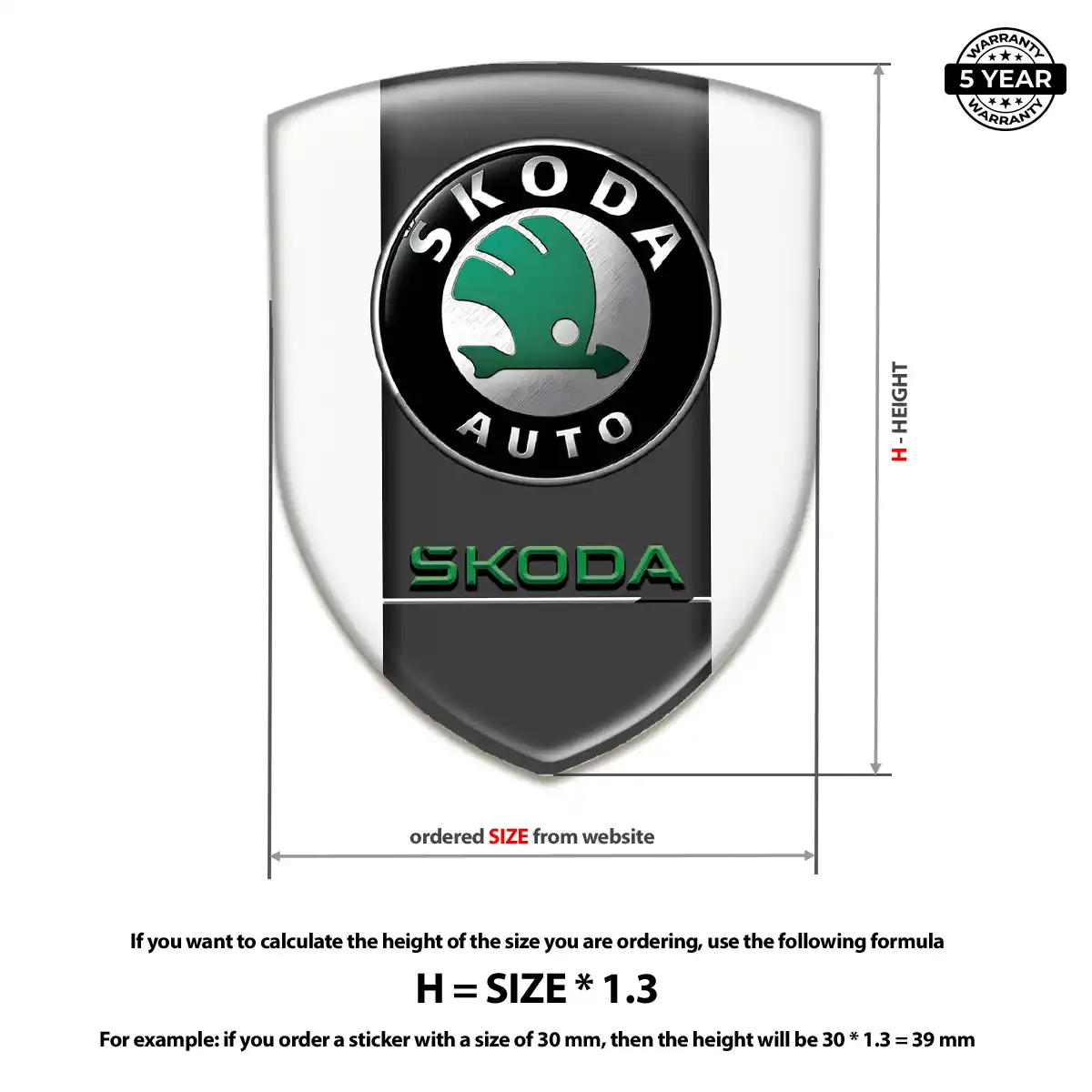 Skoda Emblem Badge Refined Design