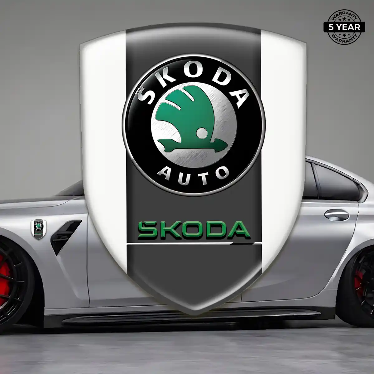 Skoda Emblem Badge Refined Design