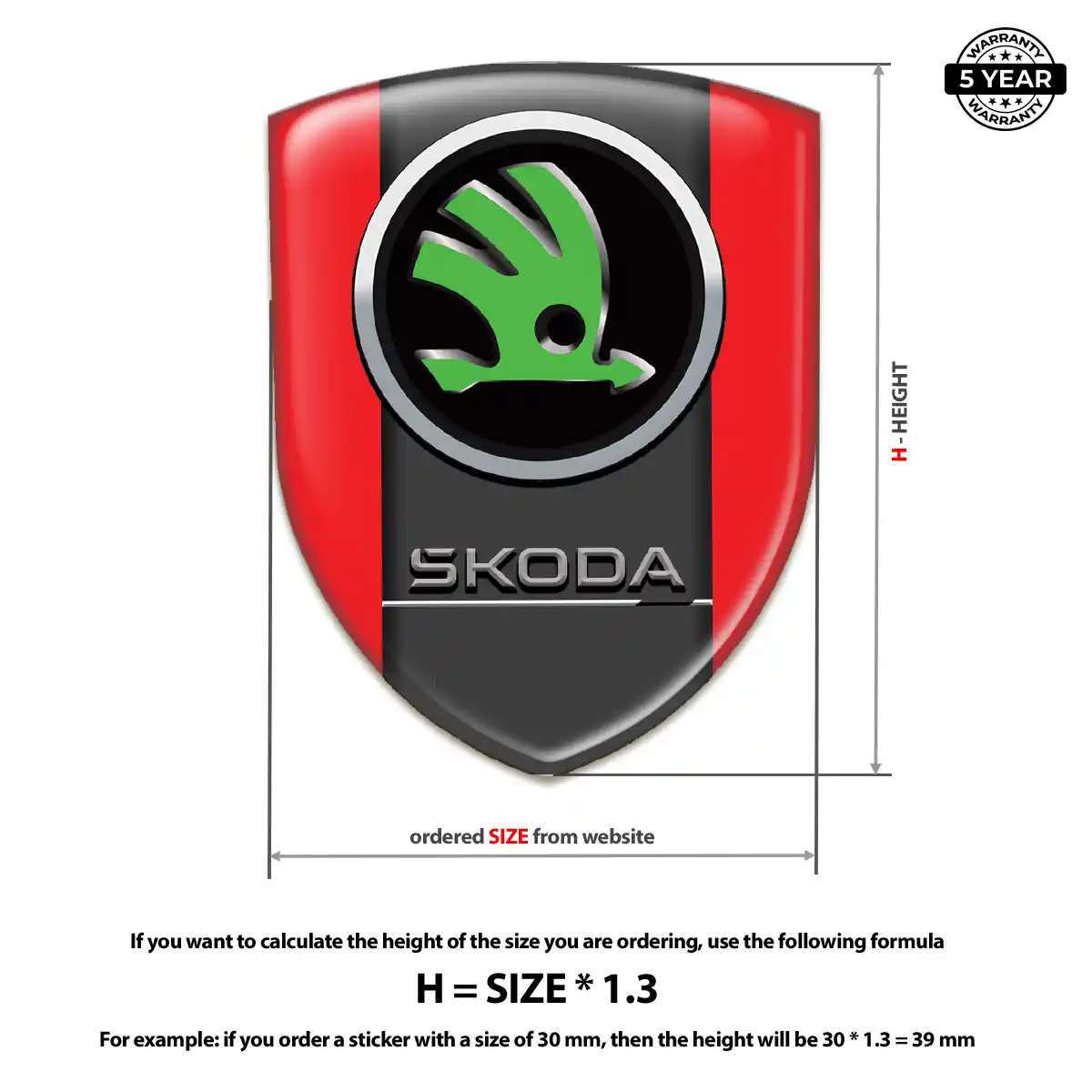 Skoda Emblem Badge Superior Craft