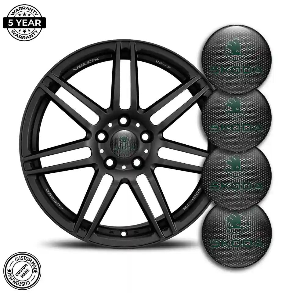 Skoda Emblem Center Hub Cap Self-Adhesive High Quality