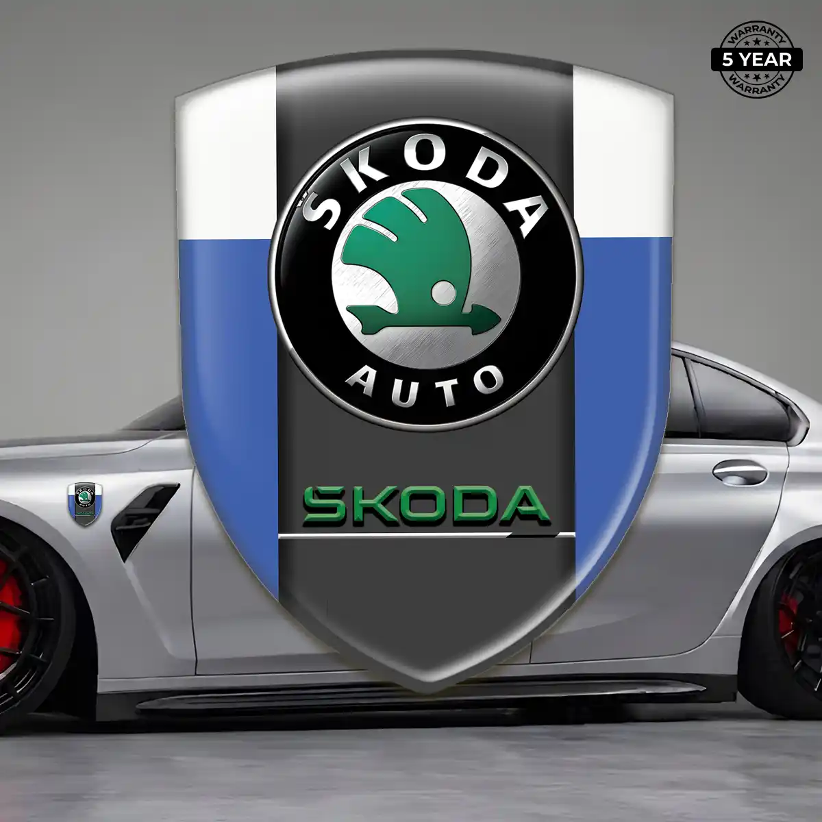 Skoda Emblem Crest Refined Design