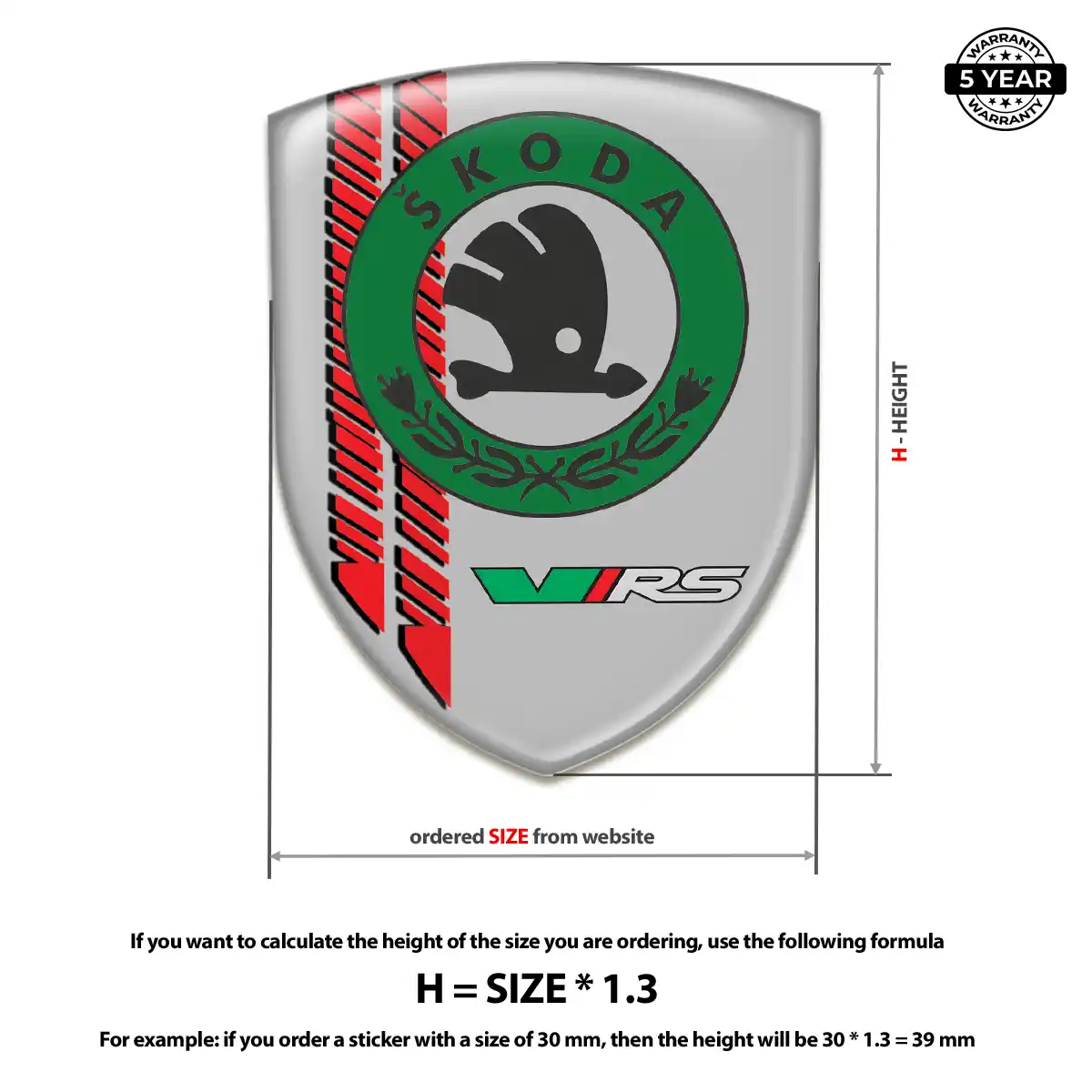 Skoda Emblem Crest Sleek Style