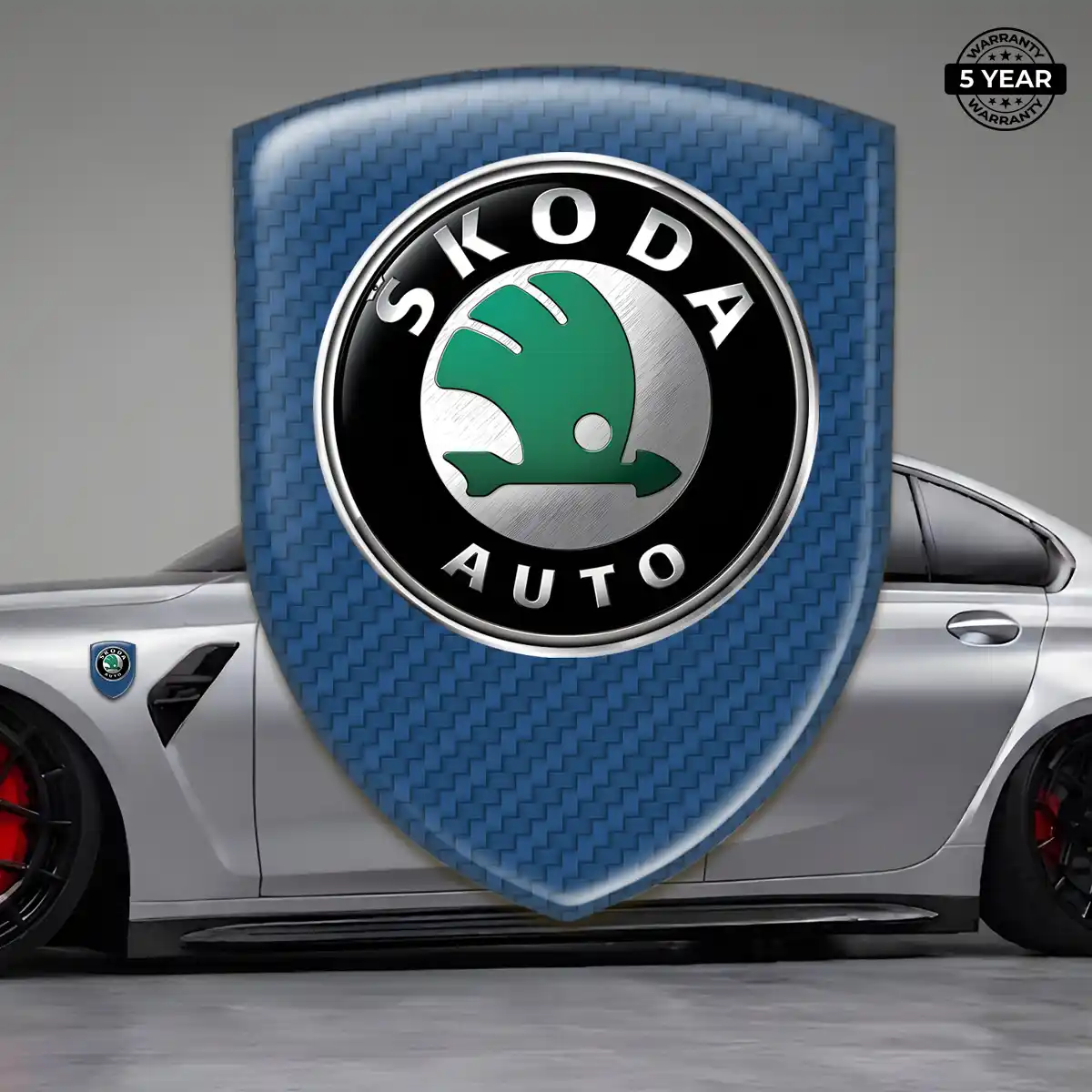 Skoda Emblem Domed Badge Superior Craft