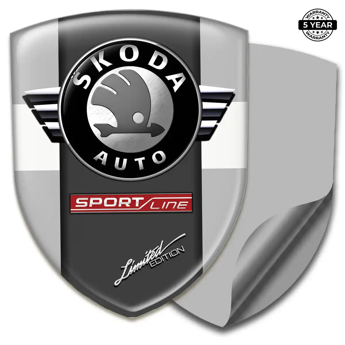 Skoda Emblem Logo Badge Elite Finish