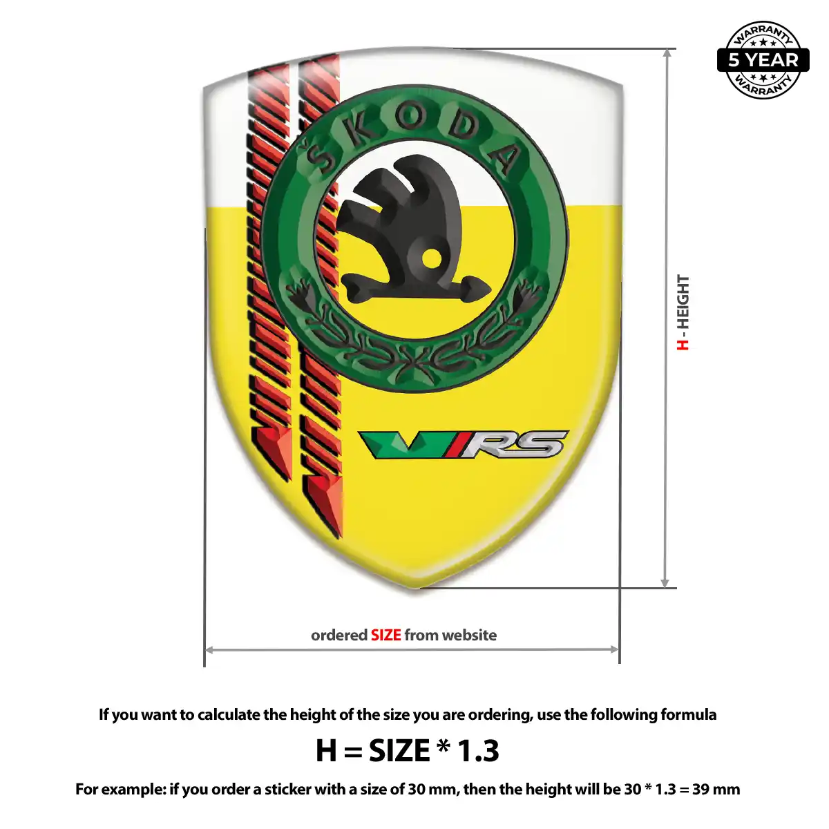 Skoda Emblem Logo Badge Refined Design