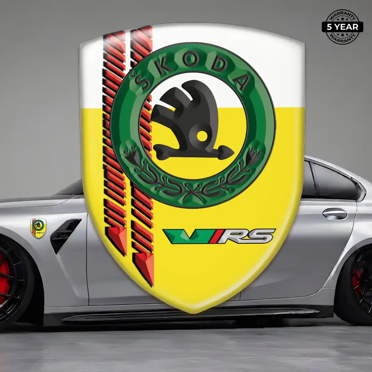 Skoda Emblem Logo Badge Refined Design