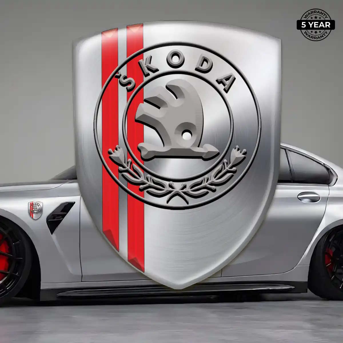 Skoda Emblem Logo Refined Design