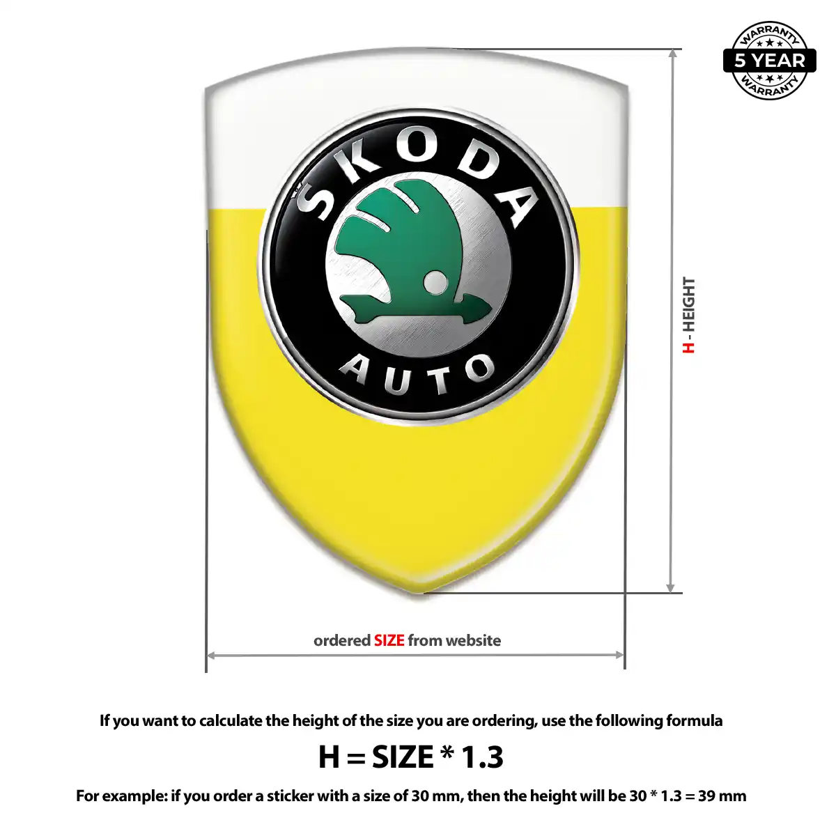 Skoda Emblem Logo Superior Craft