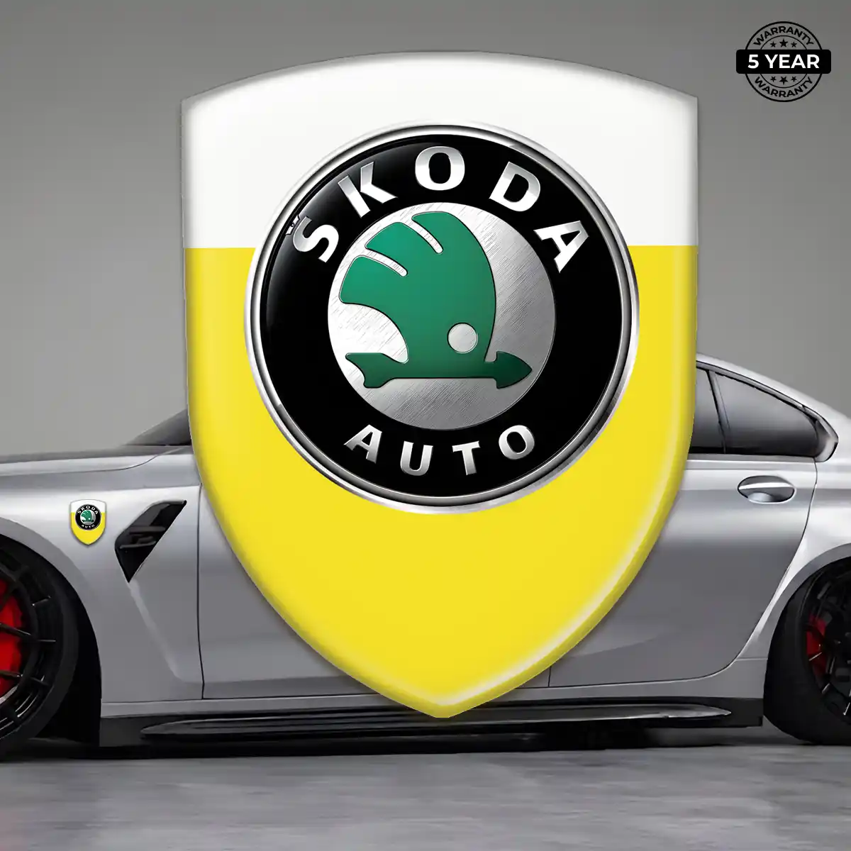 Skoda Emblem Logo Superior Craft