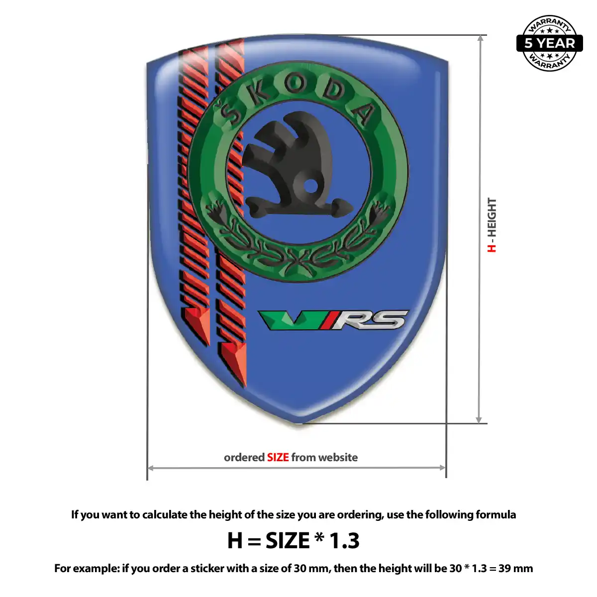 Skoda Emblem Shield Sleek Style