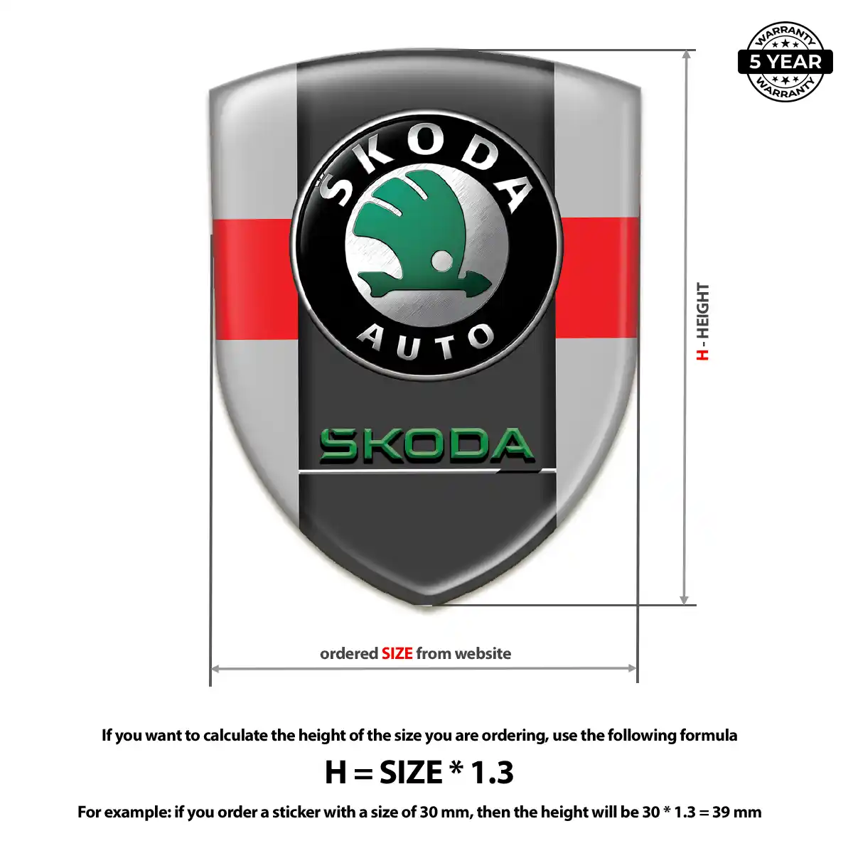 Skoda Emblem Silicone Elite Finish