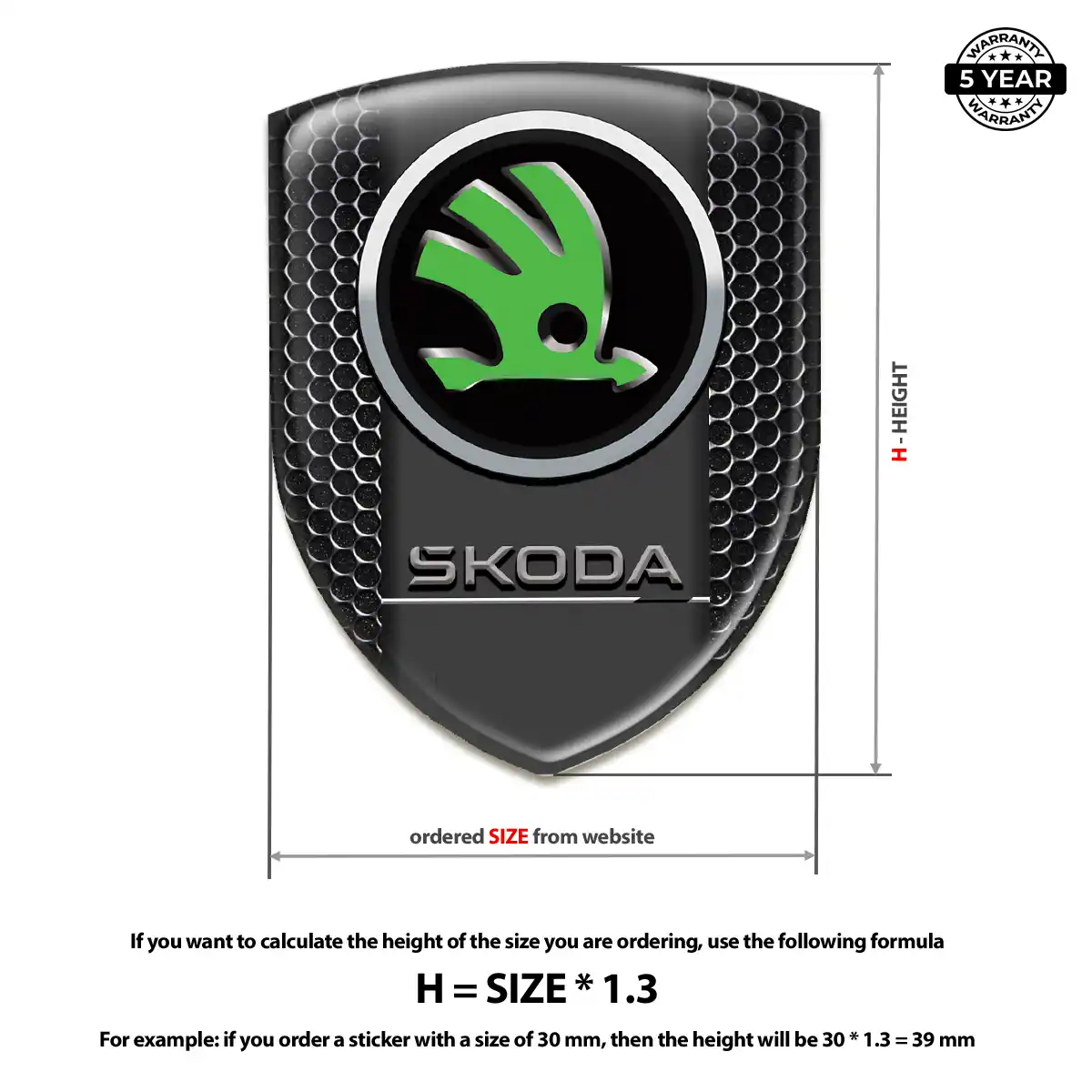 Skoda Emblem Silicone Sleek Style