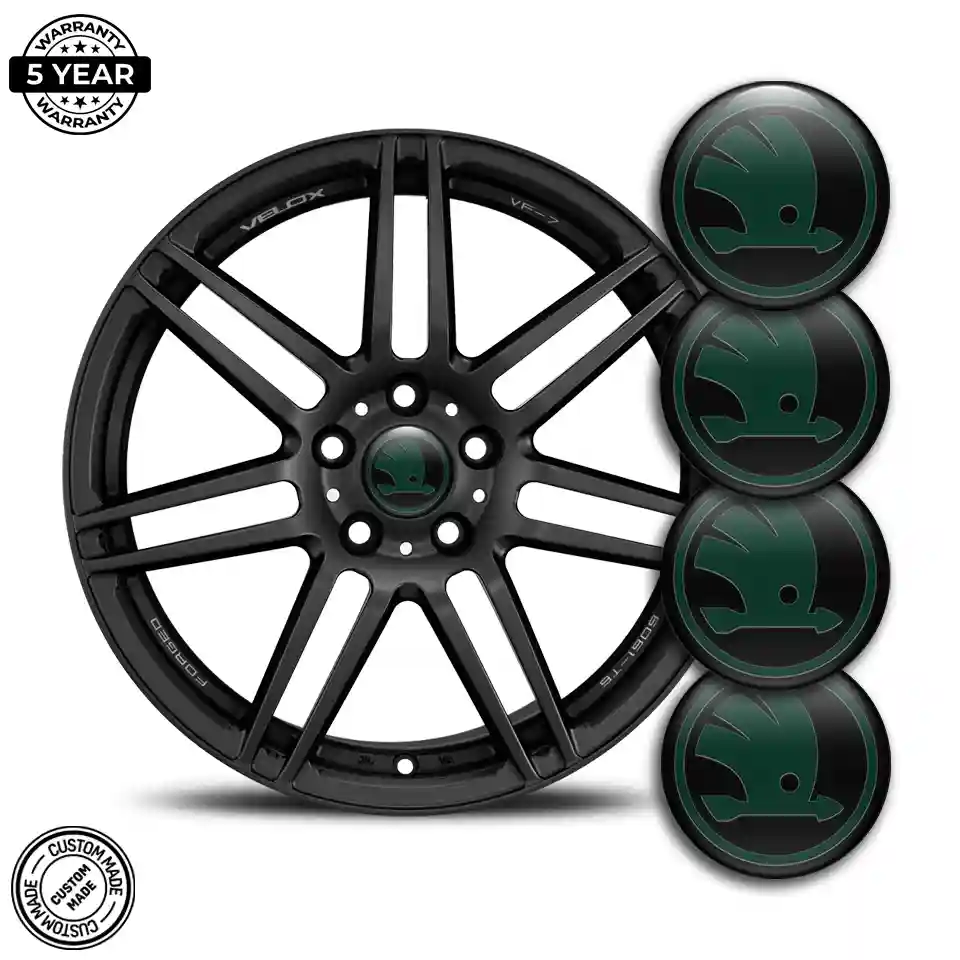 Skoda Emblem Wheel Center Caps Stylish Design