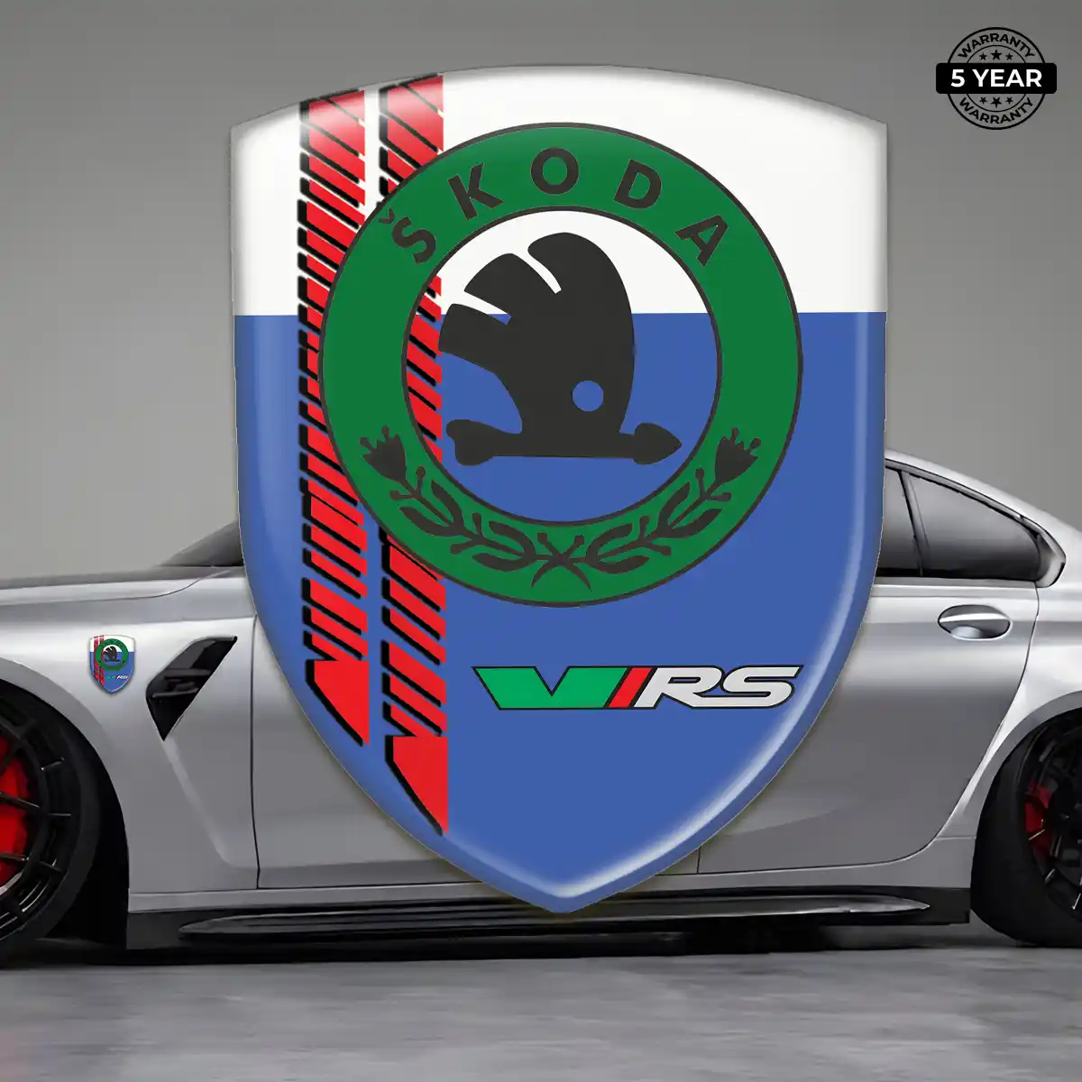 Skoda Gel Badge Sticker Sleek Style