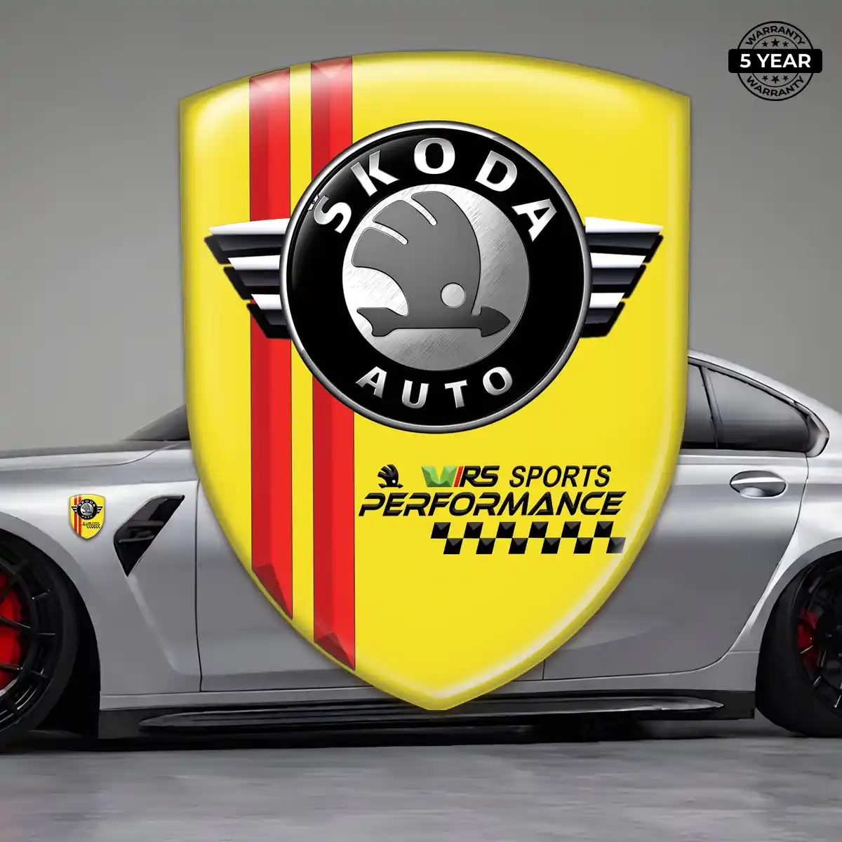 Skoda Gel Emblem Sticker Elite Finish