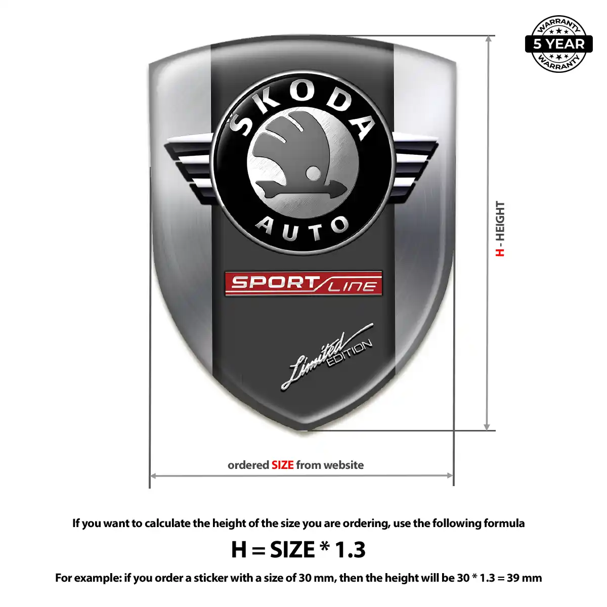 Skoda Logo Badge Refined Design