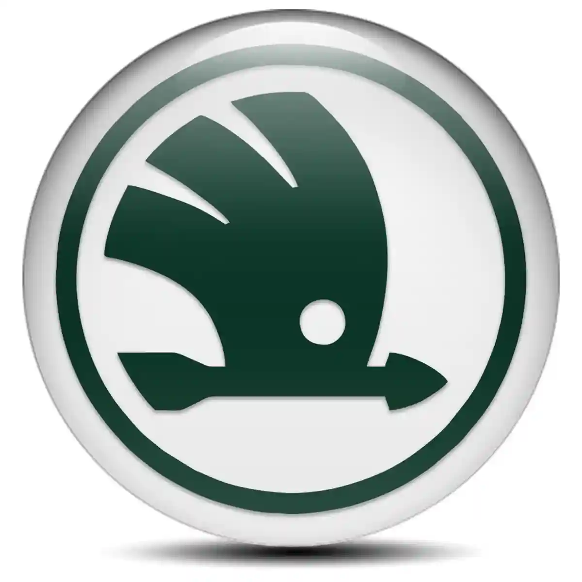 Skoda Logo Silicone Badge High Quality