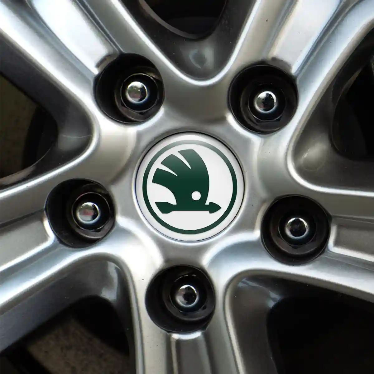 Skoda Logo Silicone Badge High Quality