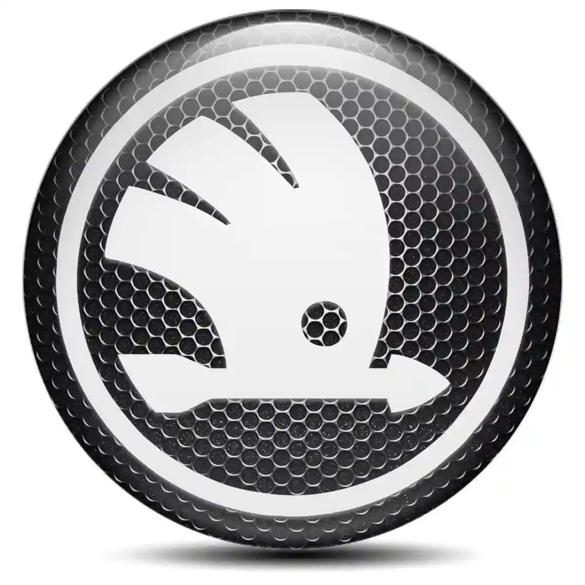 Skoda Logo Silicone Badge Self-Adhesive High Quality