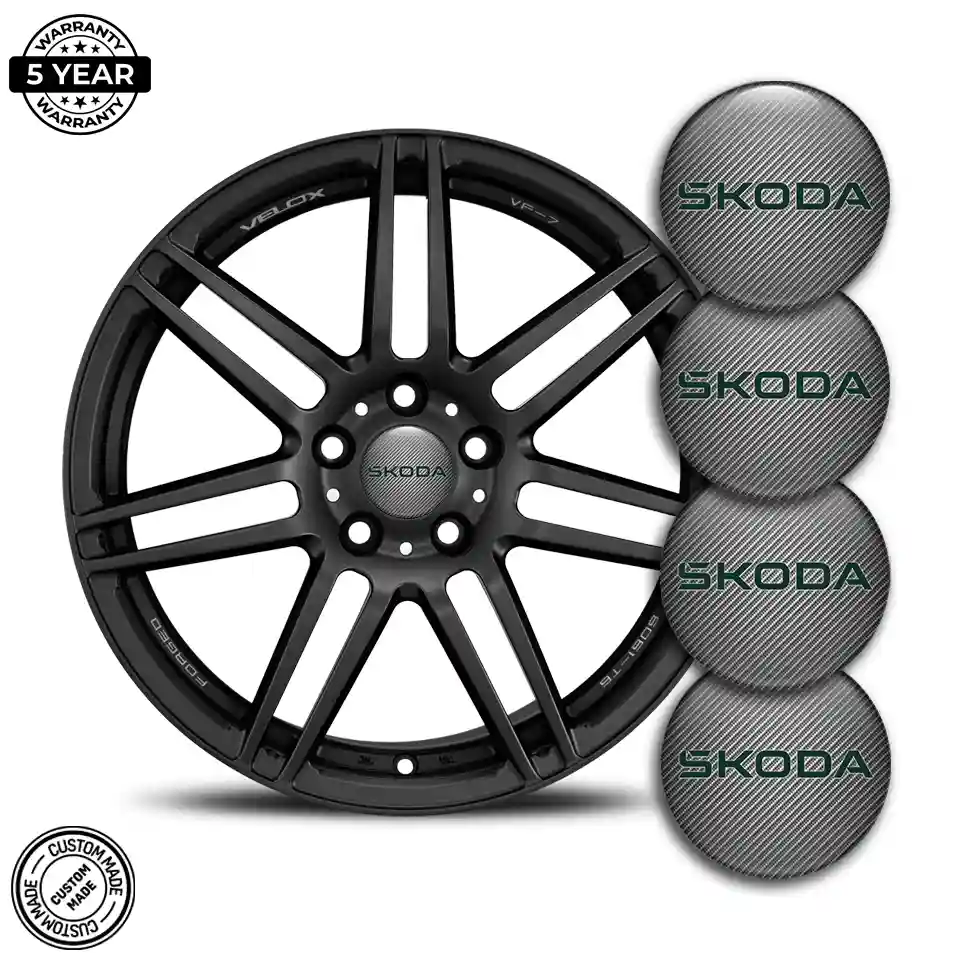 Skoda Logo Silicone Emblem High Quality