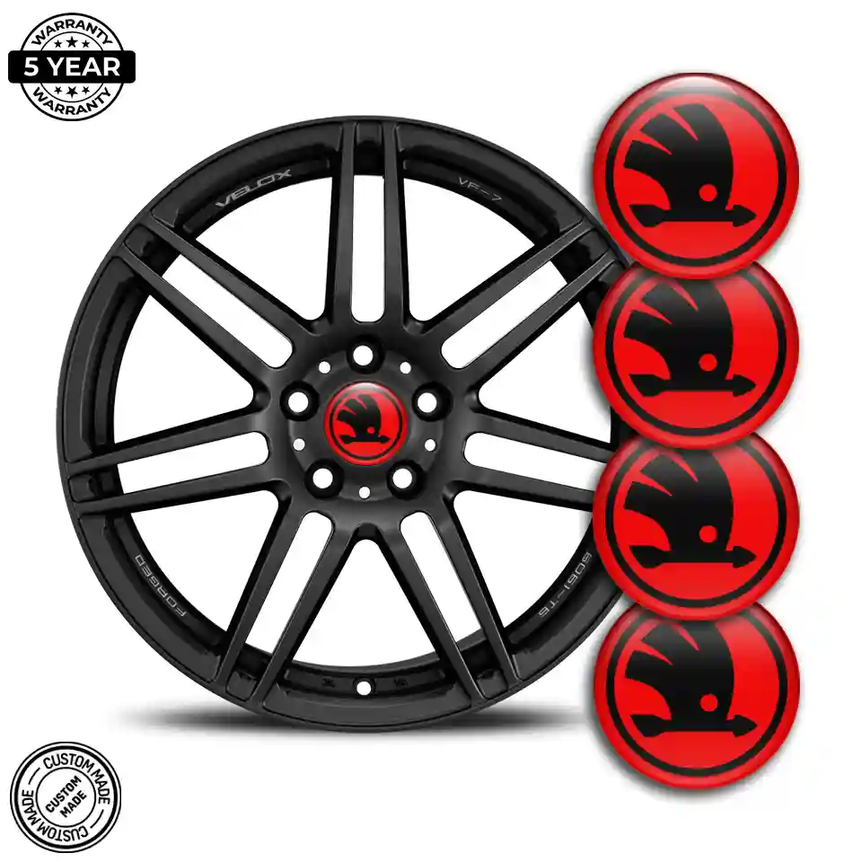 Skoda Logo Silicone Emblem Premium Edition