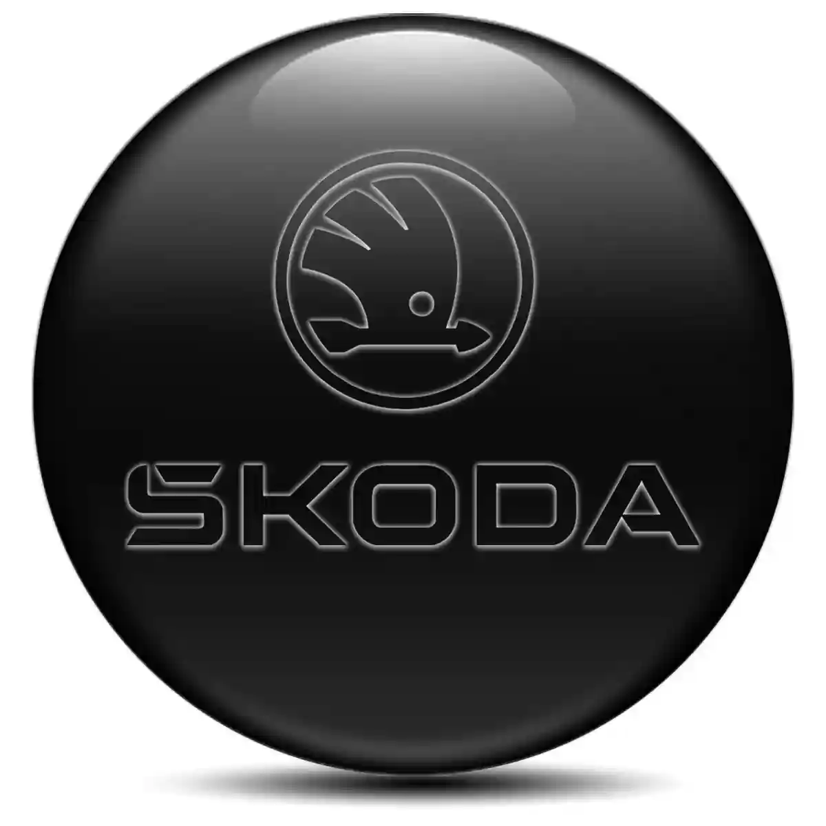 Skoda Logo Silicone Emblem Self-Adhesive High Quality