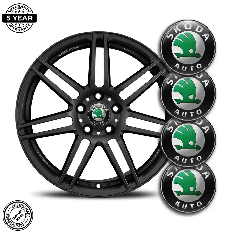 Skoda Logo Silicone Sticker Premium Edition
